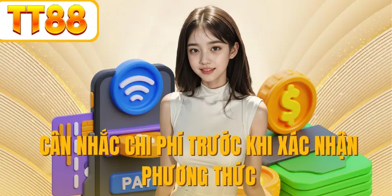 Cân nhắc chi phí trước khi xác nhận phương thức